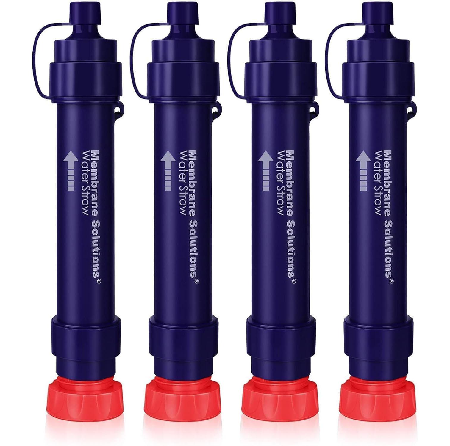 Membrane Solutions Water Filter Straws 4 Pack $24.99