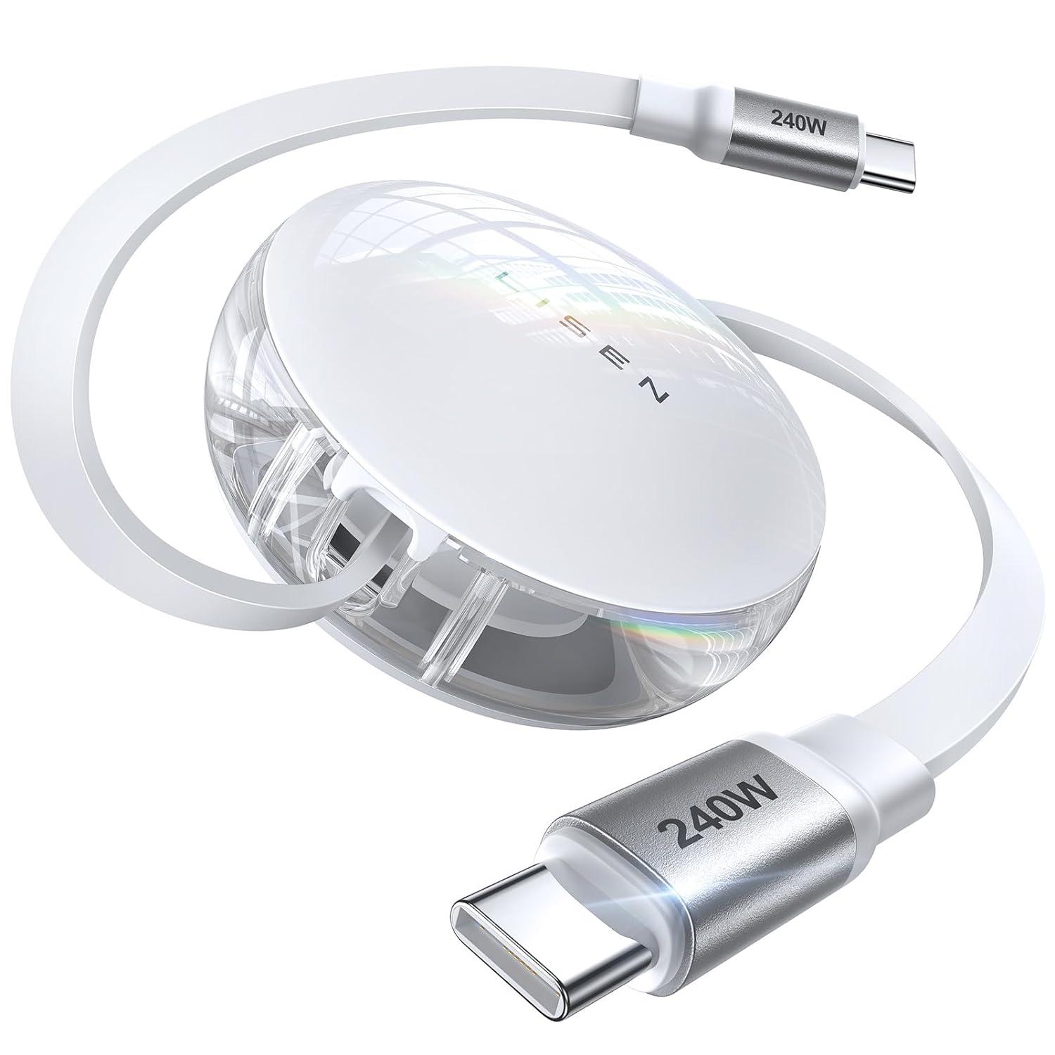 Lisen 240W Retractable USB-C Charging Cable $7.99