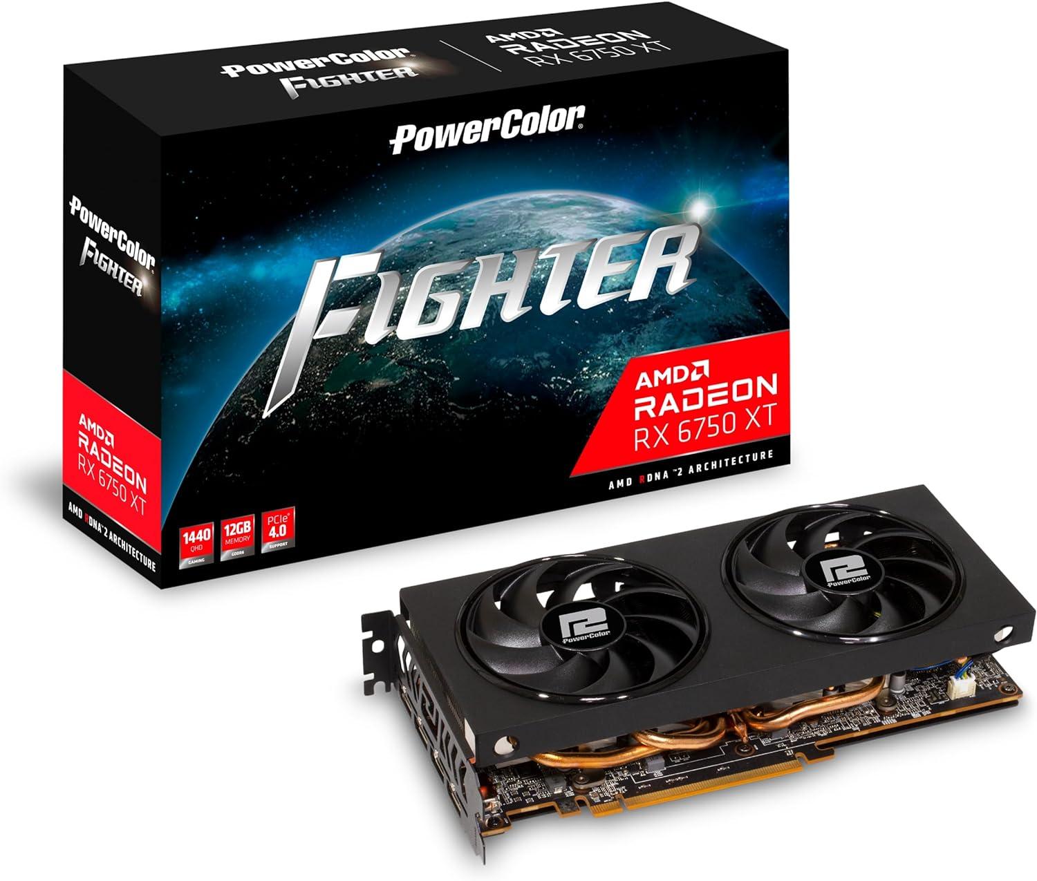 PowerColor Radeon RX 6750 XT 12GB Graphics Card $279.73